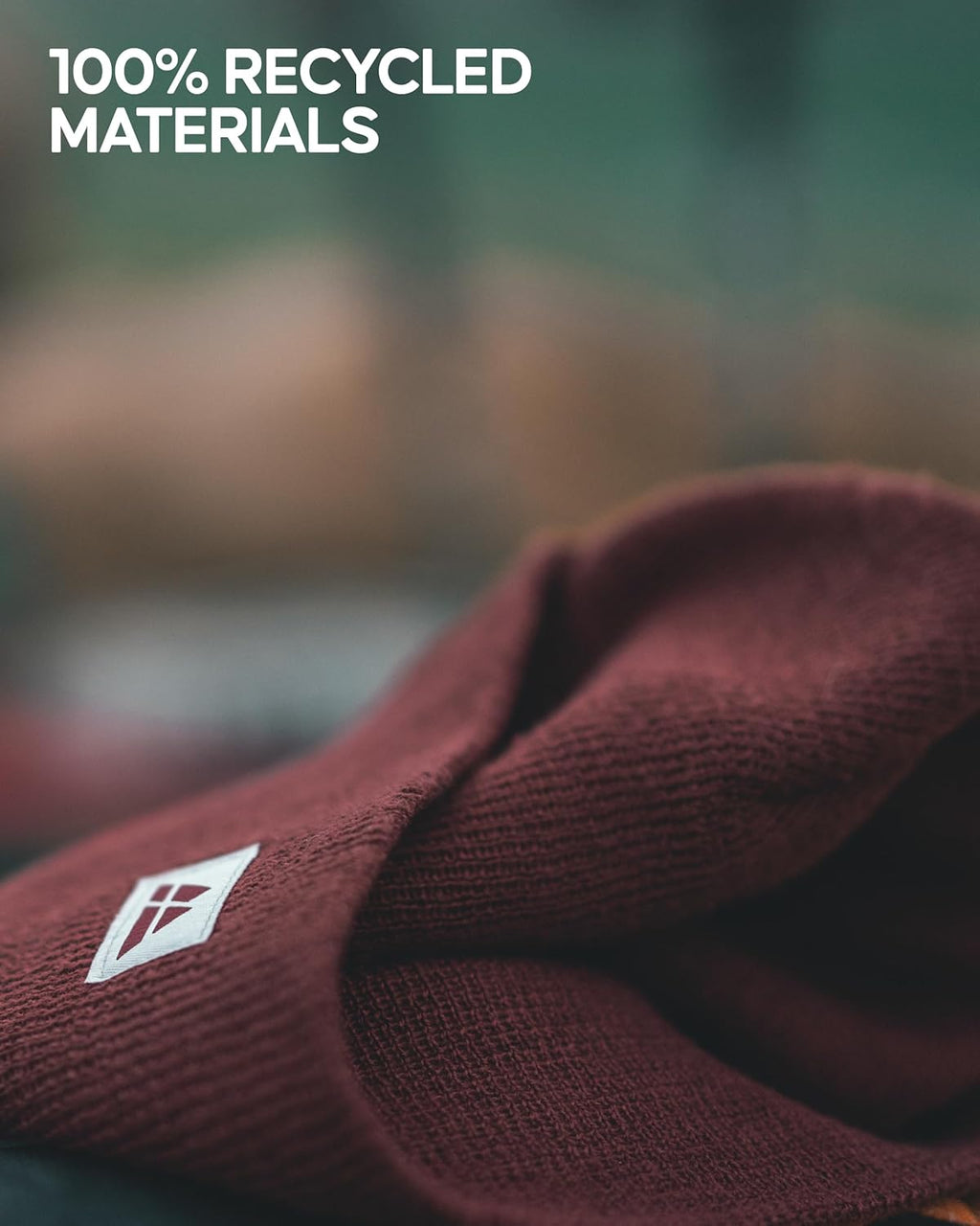 Sustainable Classic Beanie for Men & Women, Plain Kitted Hat